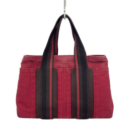 Hermes Tote Bag Troca Horizontal PM Red X Brown X Black Leather