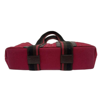 Hermes Tote Bag Troca Horizontal PM Red X Brown X Black Leather