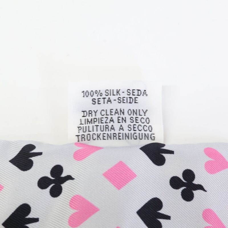 Hermes []h063169s JEU DE Cartes Playing Cards Pattern Silk Twilly