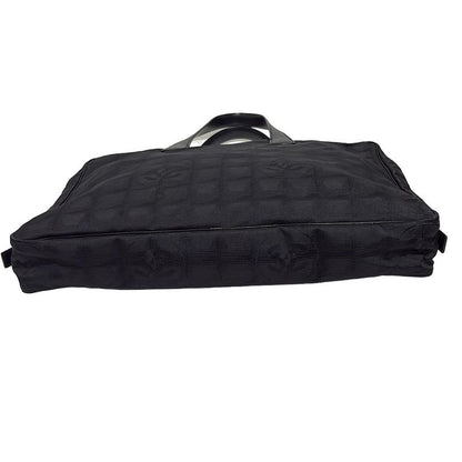 Chanel Business Bag New Travel Line Black Matte Togo Hardware Main Item No Lock