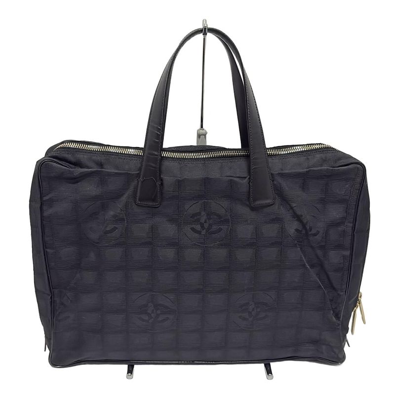 Chanel Business Bag New Travel Line Black Matte Togo Hardware Main Item No Lock