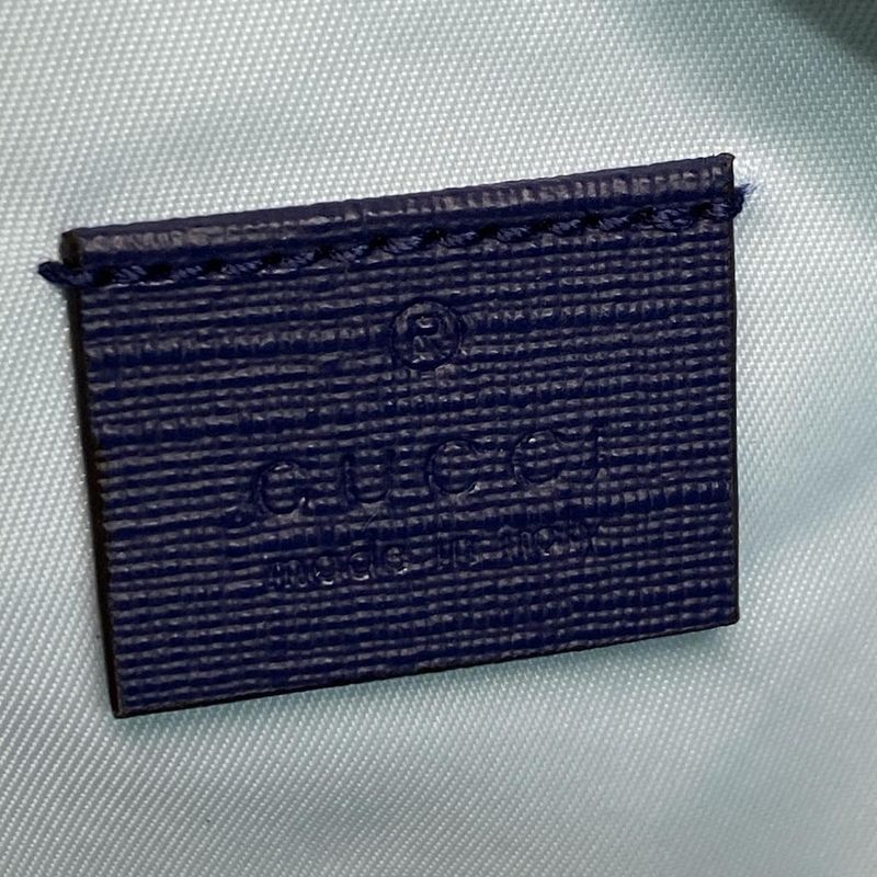 Gucci Waist Pouch Children's Belt Bag 502095 Light Blue X Red X Multi Straw Berry