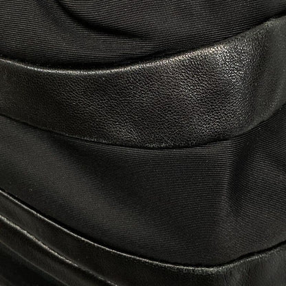 Prada Handbag - Br4006 Black Leather Tag Leather