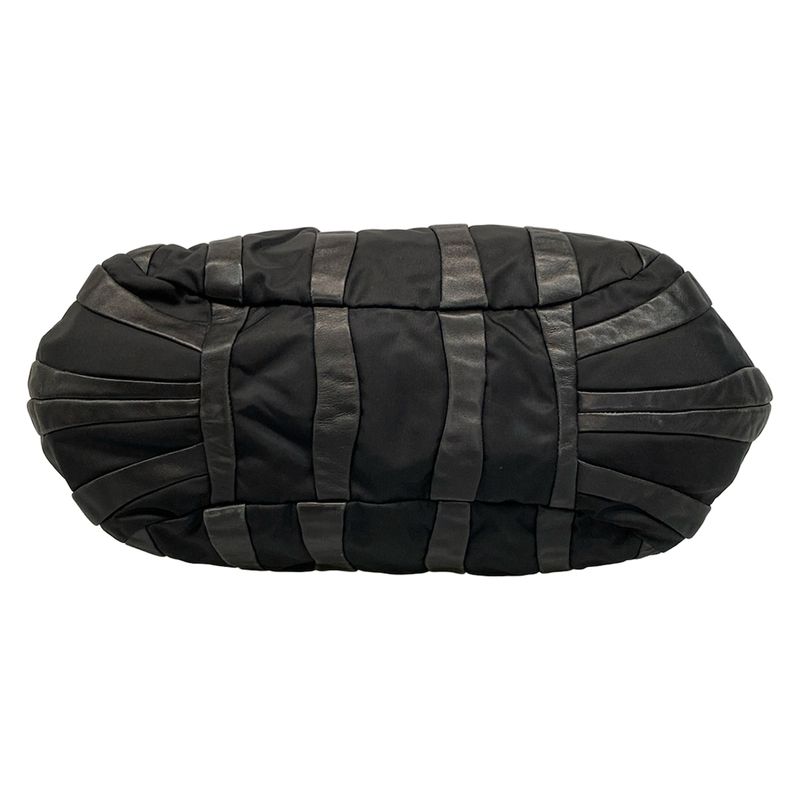 Prada Handbag - Br4006 Black Leather Tag Leather