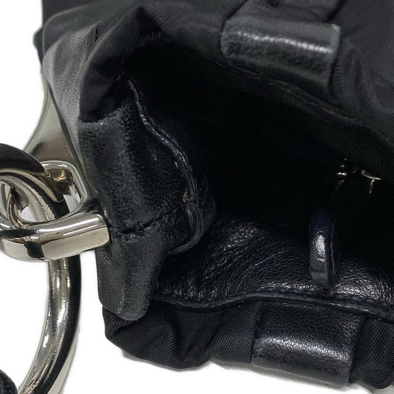 Prada Handbag - Br4006 Black Leather Tag Leather