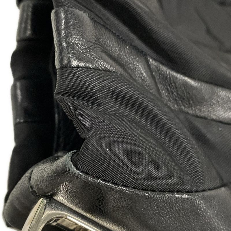 Prada Handbag - Br4006 Black Leather Tag Leather