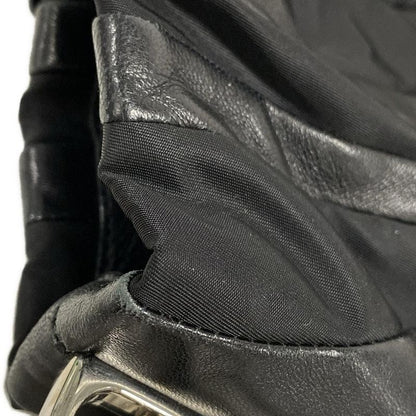 Prada Handbag - Br4006 Black Leather Tag Leather