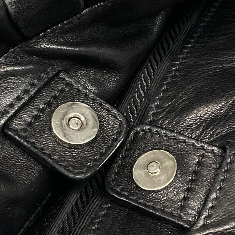 Prada Handbag - Br4006 Black Leather Tag Leather