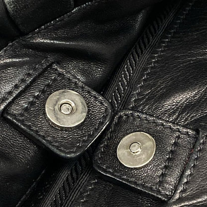 Prada Handbag - Br4006 Black Leather Tag Leather