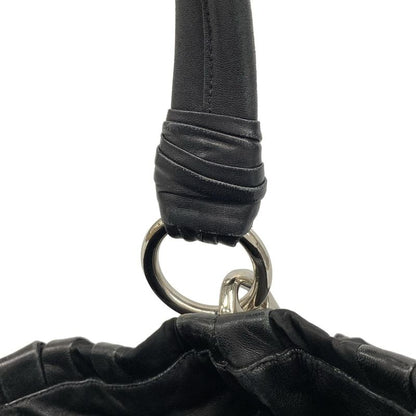 Prada Handbag - Br4006 Black Leather Tag Leather