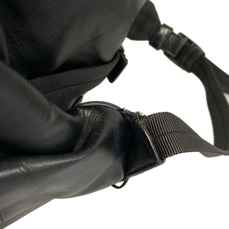 Bottega Veneta Backpack Sac Intrecciato Black Leather