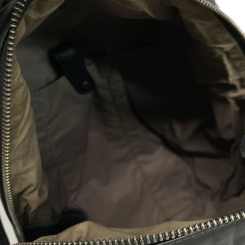 Bottega Veneta Backpack Sac Intrecciato Black Leather