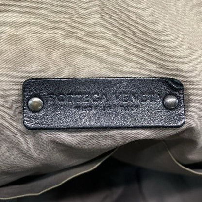 Bottega Veneta Backpack Sac Intrecciato Black Leather