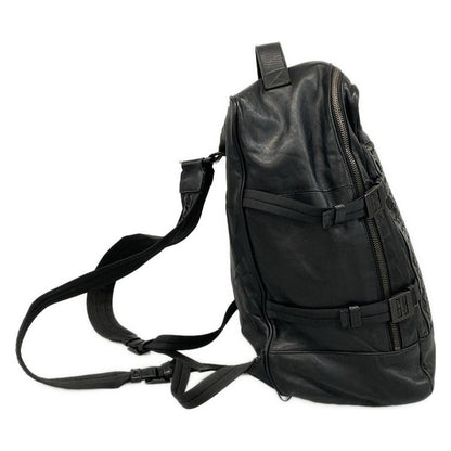 Bottega Veneta Backpack Sac Intrecciato Black Leather