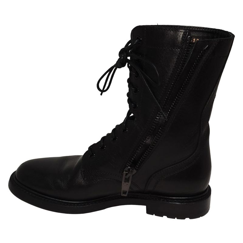 Celine Short Boots 38 Women's - Black Leather
