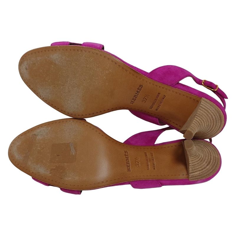 Hermes Sandals 37 1 2 Women's - Purple