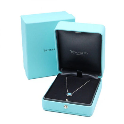 Tiffany & Co Tiffany＆co Necklace Two Circle Turquoise Necklace Neck Circumferenc
