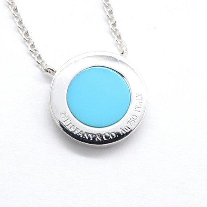 Tiffany & Co Tiffany＆co Necklace Two Circle Turquoise Necklace Neck Circumferenc