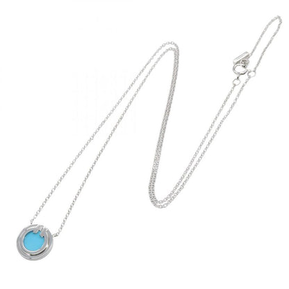 Tiffany & Co Tiffany＆co Necklace Two Circle Turquoise Necklace Neck Circumferenc