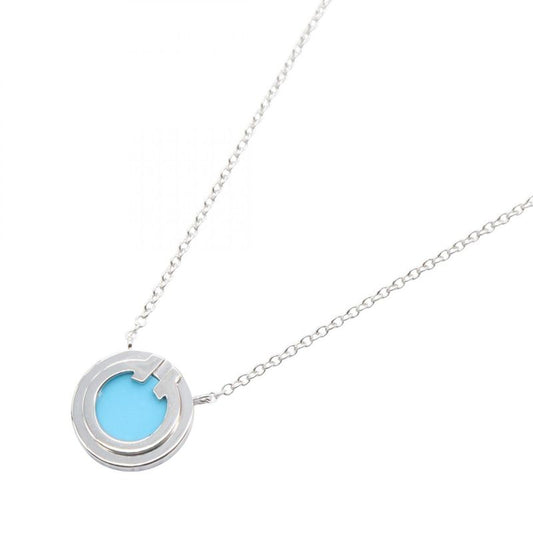 Tiffany & Co Tiffany＆co Necklace Two Circle Turquoise Necklace Neck Circumferenc