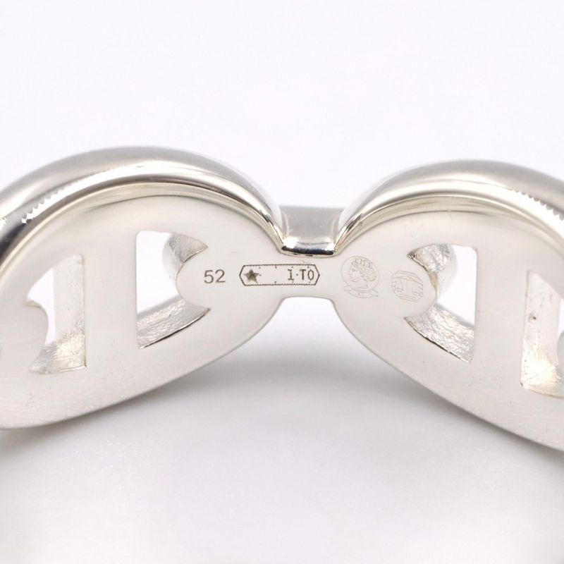 Hermes Ring Enchene PM Ring Silver 925 Enchene PM Ring Unisex Unused