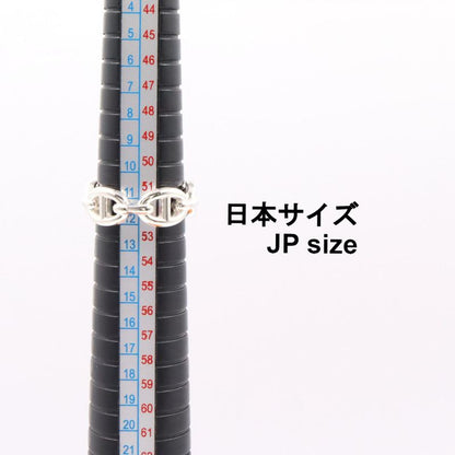 Hermes Ring Enchene PM Ring Silver 925 Enchene PM Ring Unisex Unused