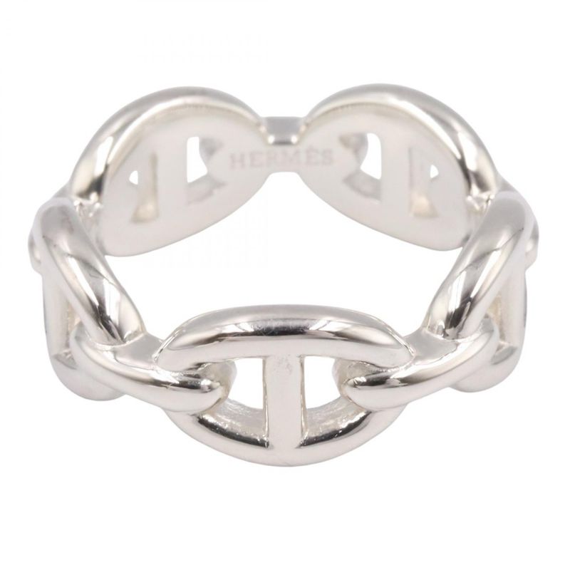 Hermes Ring Enchene PM Ring Silver 925 Enchene PM Ring Unisex Unused