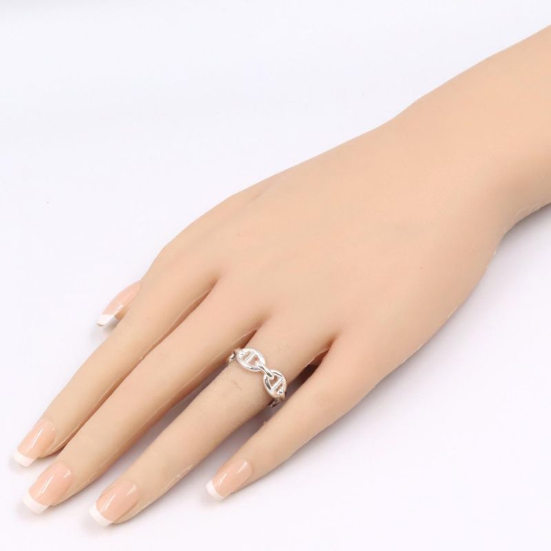 Hermes Ring Enchene PM Ring Silver 925 Enchene PM Ring Unisex Unused