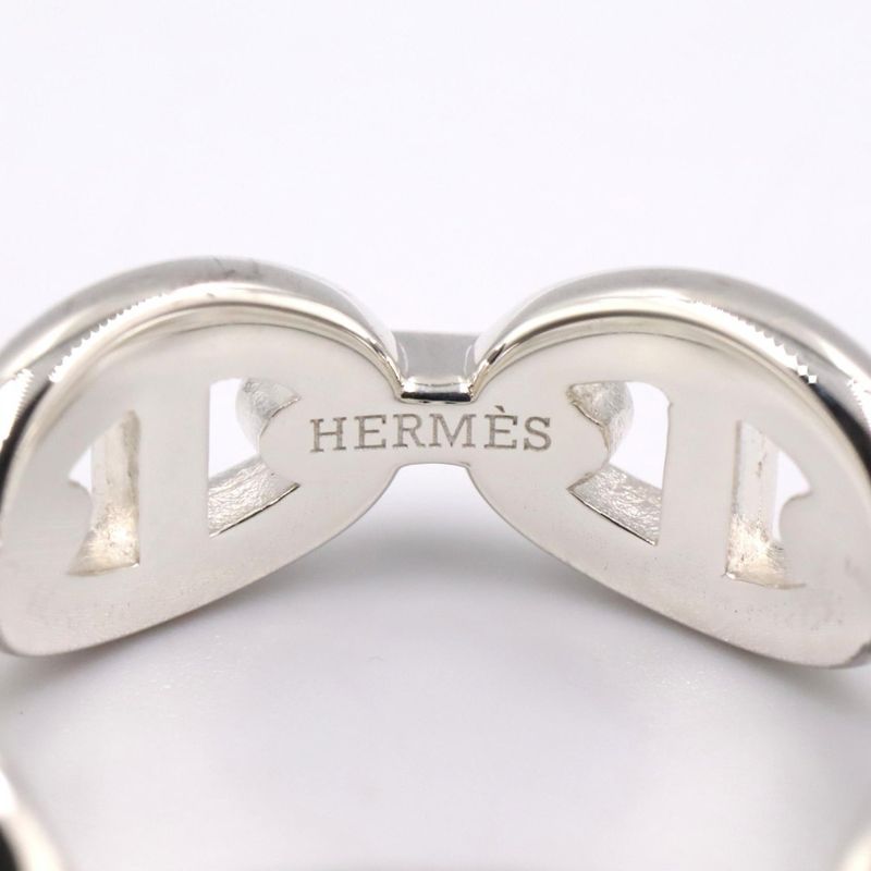 Hermes Ring Enchene PM Ring Silver 925 Enchene PM Ring Unisex Unused