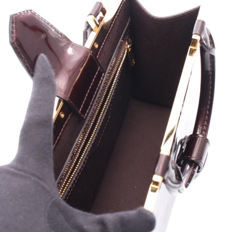 Louis Vuitton Handbag des PM M91749 Amarant Leather des PM Women's Used a