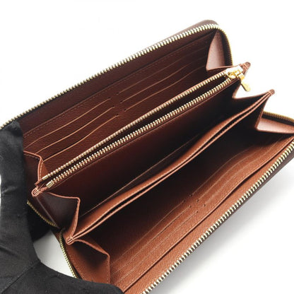 Louis Vuitton Round Long Wallet Zippy Wallet M42616 PVC Coated Canvas Zippy