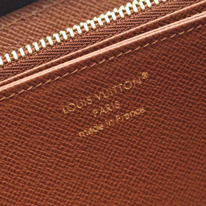 Louis Vuitton Round Long Wallet Zippy Wallet M42616 PVC Coated Canvas Zippy