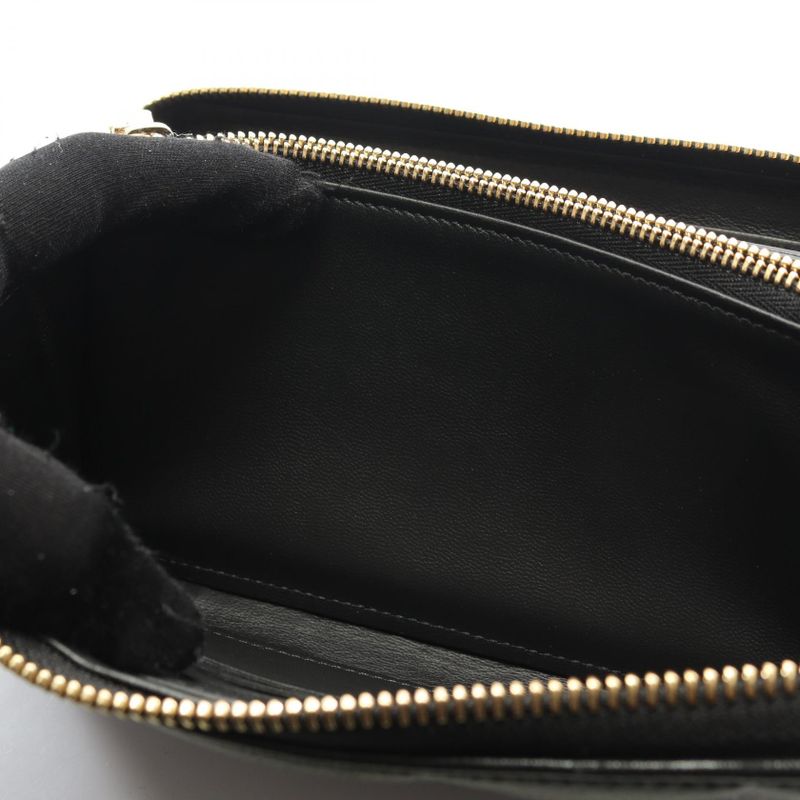 Louis Vuitton Round Long Wallet Zippy Wallet Couss in M81510 Noir Black Leather