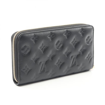 Louis Vuitton Round Long Wallet Zippy Wallet Couss in M81510 Noir Black Leather