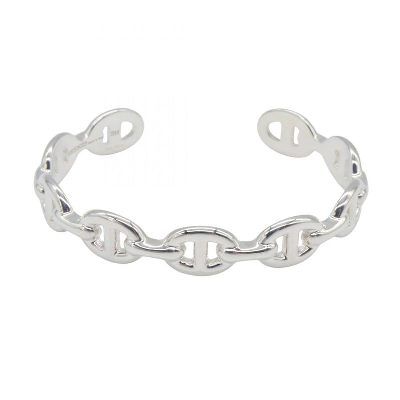 Hermes Bangle Chaine D'ancre Bangle Arm Circumference 15cm (5.91in) Silver 925