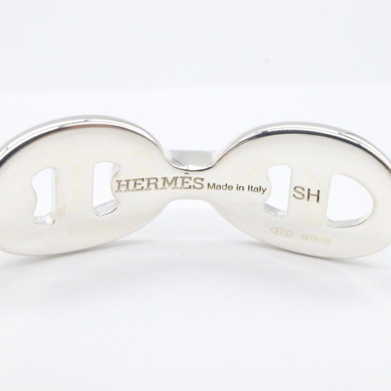 Hermes Bangle Chaine D'ancre Bangle Arm Circumference 15cm (5.91in) Silver 925