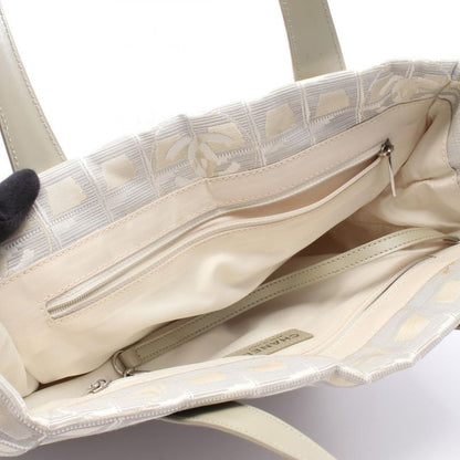 Chanel Tote Bag New Travel Line PM Silver Gray Leather New Travel Line Tote PM
