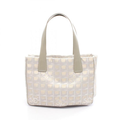 Chanel Tote Bag New Travel Line PM Silver Gray Leather New Travel Line Tote PM