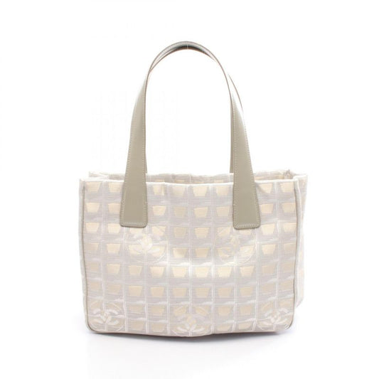 Chanel Tote Bag New Travel Line PM Silver Gray Leather New Travel Line Tote PM