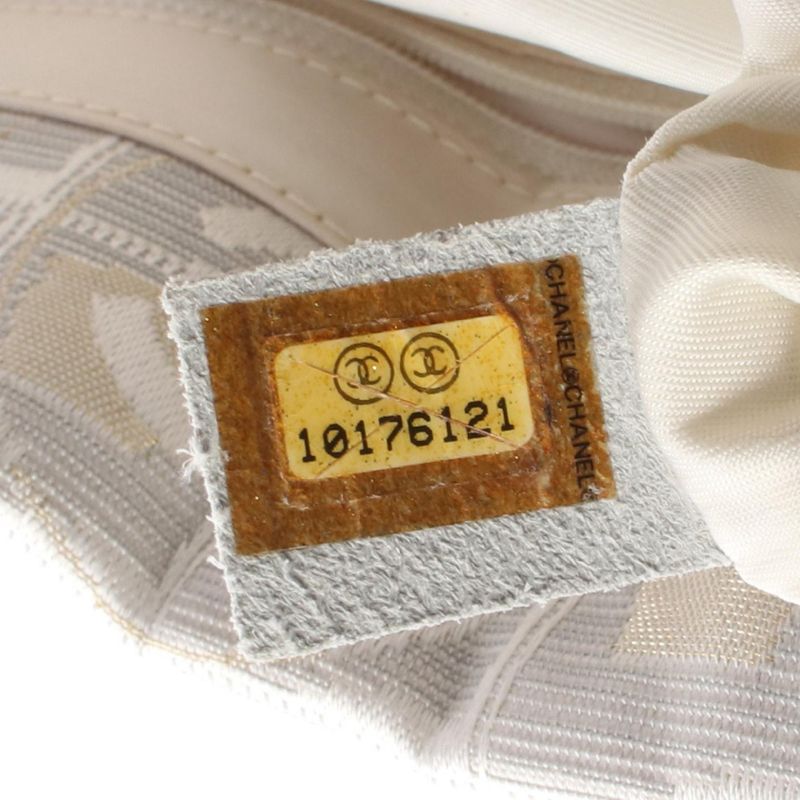 Chanel Tote Bag New Travel Line PM Silver Gray Leather New Travel Line Tote PM