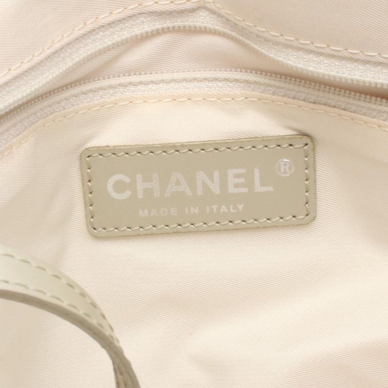 Chanel Tote Bag New Travel Line PM Silver Gray Leather New Travel Line Tote PM