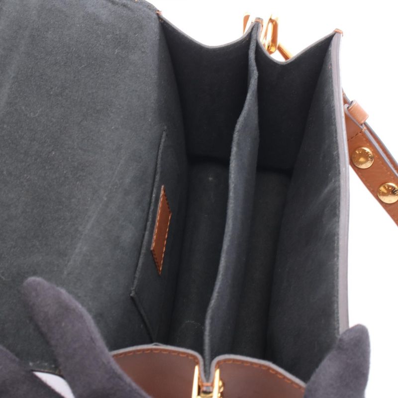 Louis Vuitton Shoulder Bag Dauphine Mini M44580 PVC Coated Canvas Leather