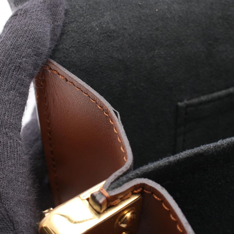 Louis Vuitton Shoulder Bag Dauphine Mini M44580 PVC Coated Canvas Leather