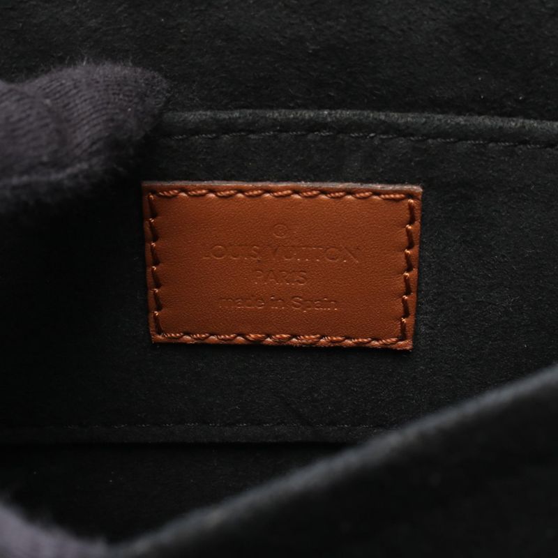 Louis Vuitton Shoulder Bag Dauphine Mini M44580 PVC Coated Canvas Leather