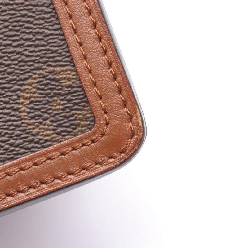 Louis Vuitton Shoulder Bag Dauphine Mini M44580 PVC Coated Canvas Leather