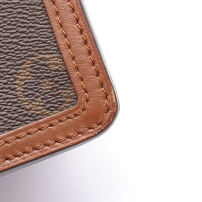 Louis Vuitton Shoulder Bag Dauphine Mini M44580 PVC Coated Canvas Leather