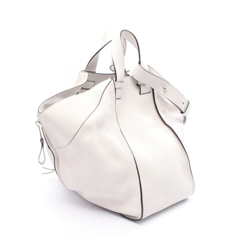 Loewe Handbag Hammock Medium White Leather Hammock Medium Ladies Used a