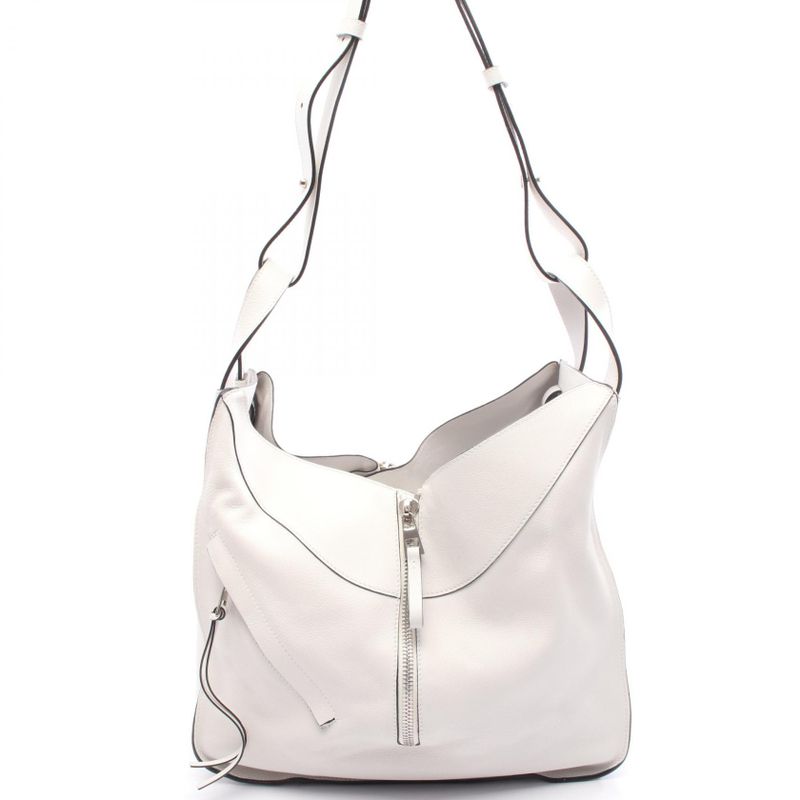 Loewe Handbag Hammock Medium White Leather Hammock Medium Ladies Used a