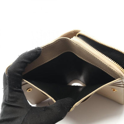 Saint Laurent Paris Bifold Wallet Monogram 668288bow012721 Beige Leather