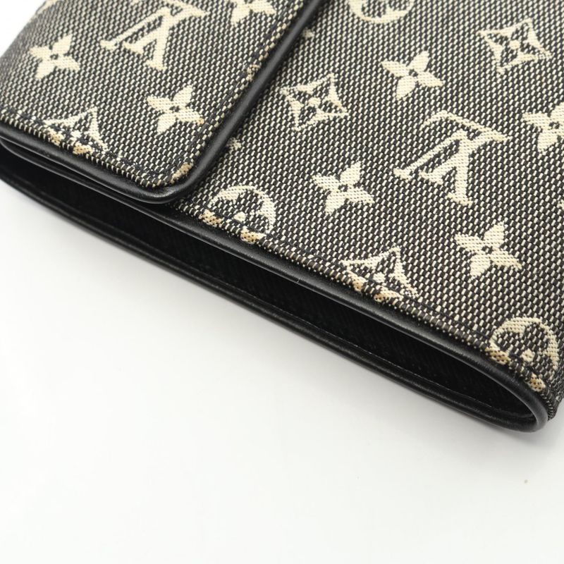 Louis Vuitton Bifold Wallet Portobier Cult Cles Di Monet Monogram Mini Noir